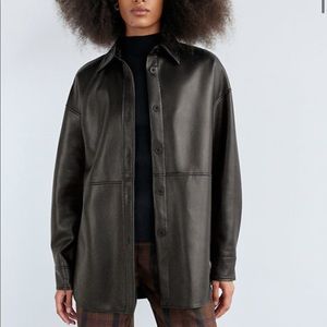 Babaton Pelli Shirt Jacket - Black, Size S